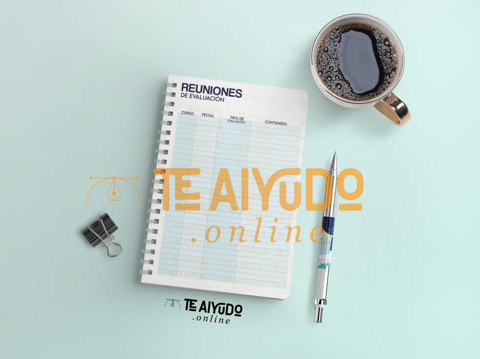 DIGITAL | Profesor 22 | Linea Simple Varón | Planner Vertical
