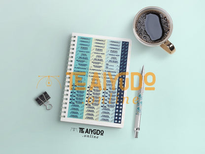 DIGITAL | Profesor 22 | Linea Simple Varón | Planner Vertical