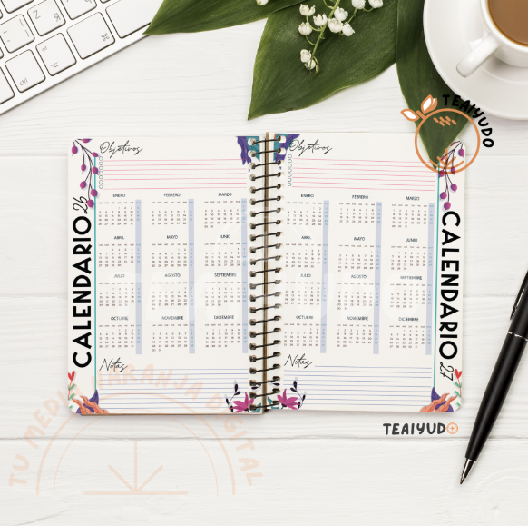 DIGITAL | Matronería 22 | Jardín Nocturno | Calendarios Planner