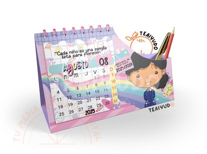 DIGITAL | Téc Educ.Parvularia 25 | Splashy | Calendario Escritorio 2025–2027