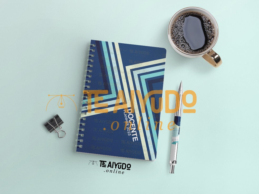 DIGITAL | Profesor 22 | Linea Simple Varón | Planner Vertical