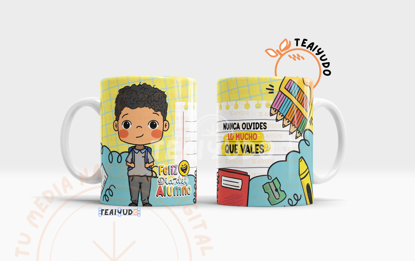 DIGITAL | Alumno 25, diseño escolar | Tazones Niño