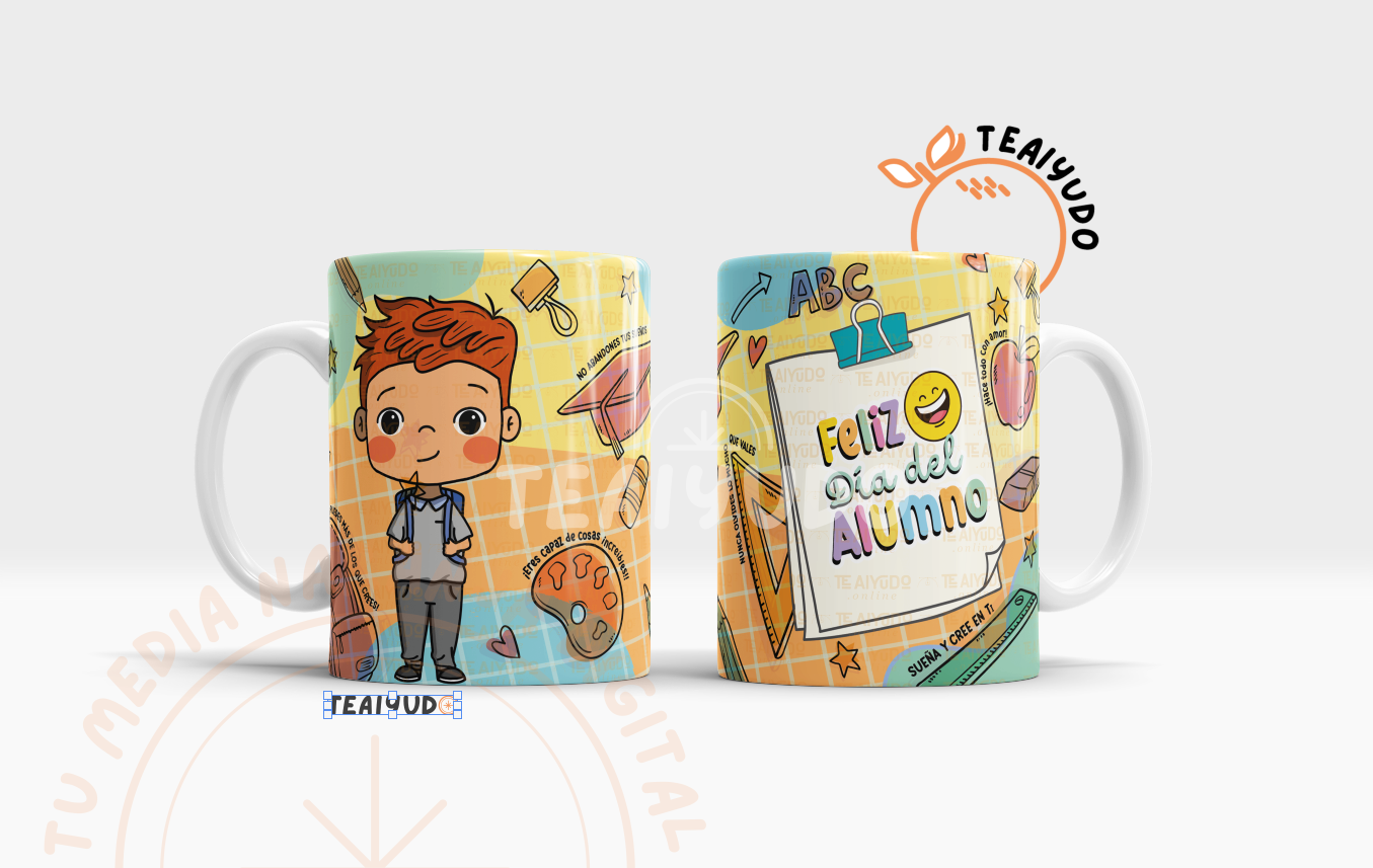 DIGITAL | Alumno 25, diseño escolar | Tazones Niño
