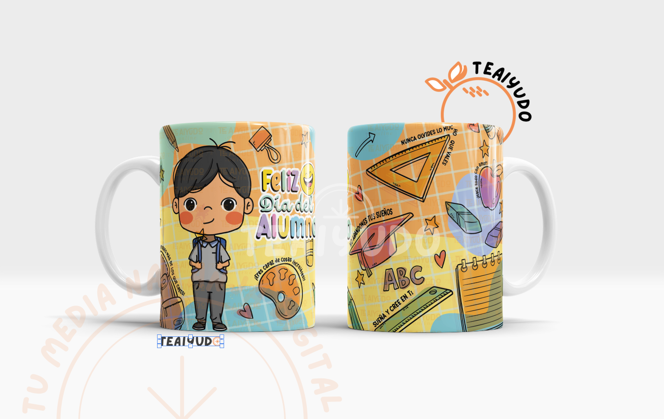 DIGITAL | Alumno 25, diseño escolar | Tazones Niño